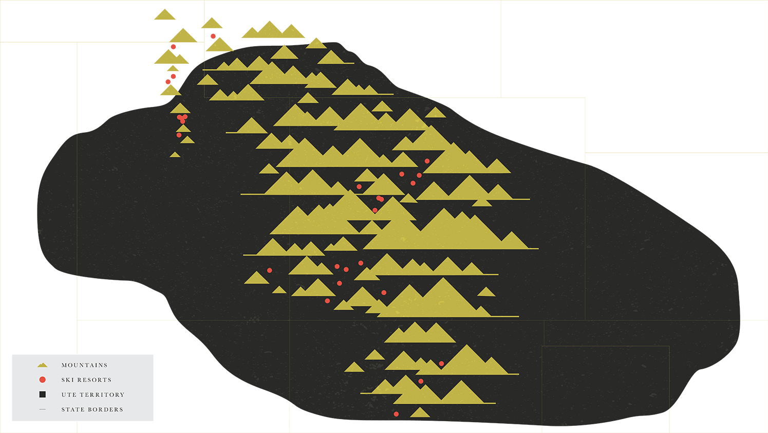 Illustrated Map of Ute Territory