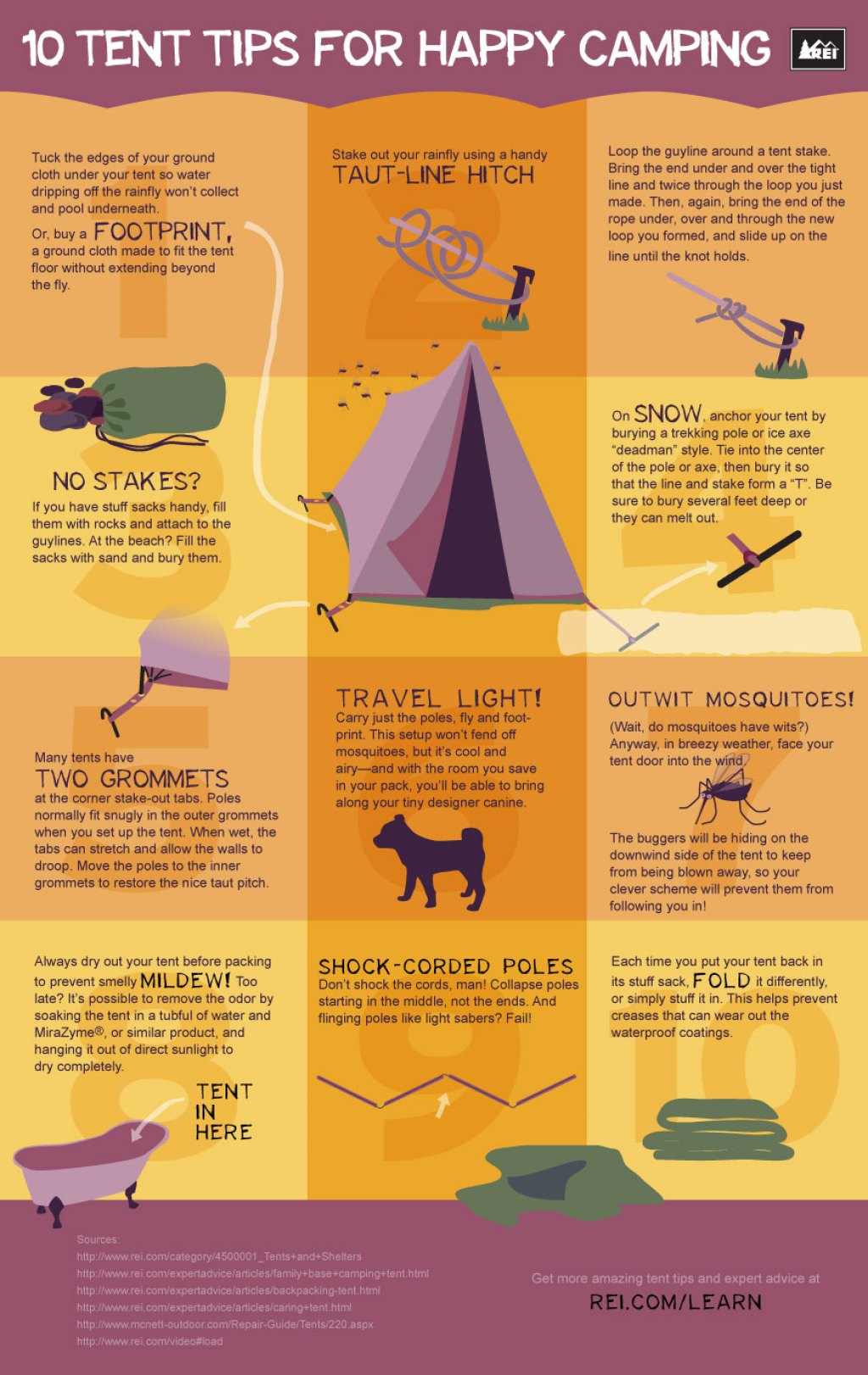 tent infographic