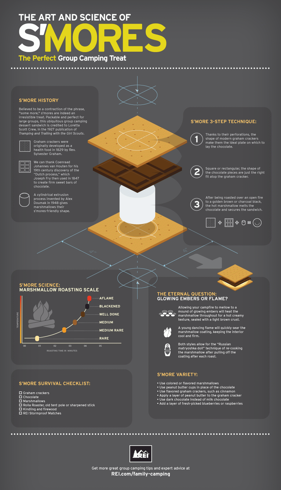 s'mores infographic