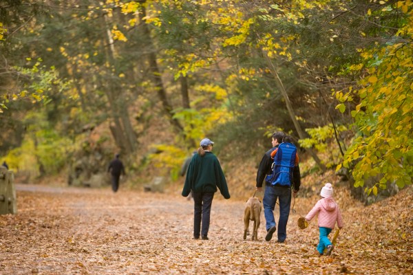 Family Hiking along Forbidden Drive_November 2008_Nick Kelsh