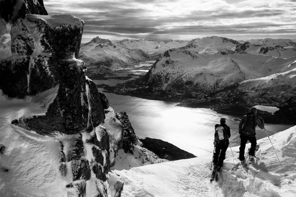 Sea Kayak Assisted Skiing in Norway