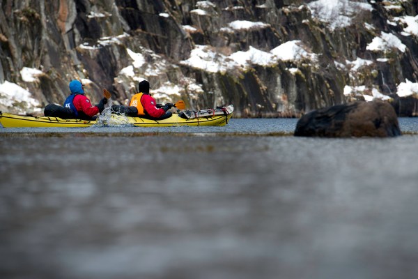 Sea Kayak Assisted Skiing in Norway