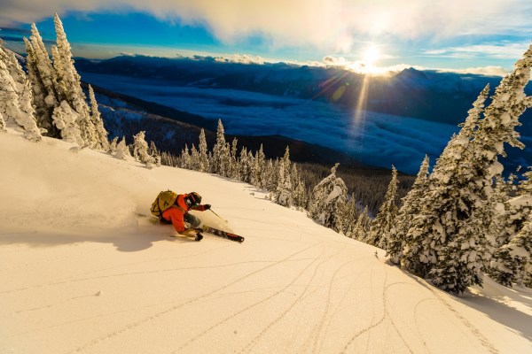 Adam Ü skiing at Revelstoke Mountain Resort