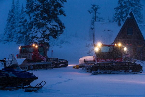 Early Monring prep at the Mt. Baker ski area