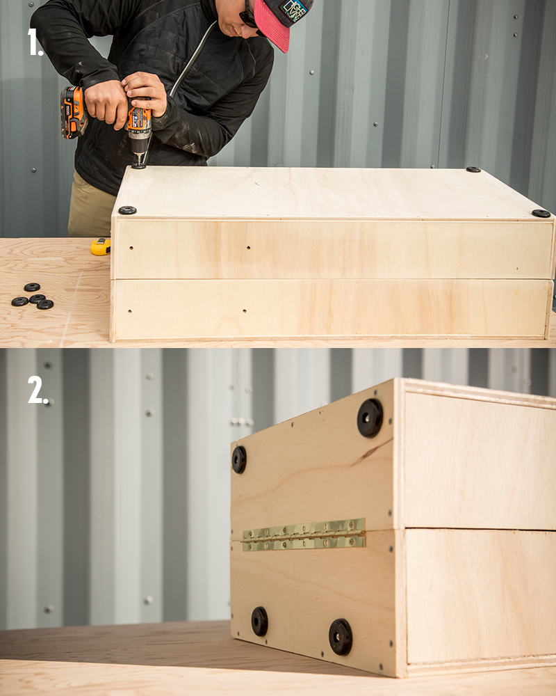 diy ski waxing box