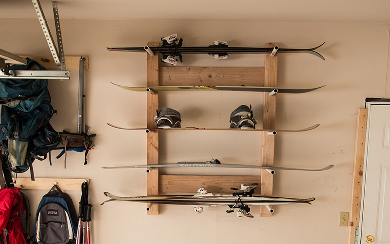 DIY Ski Rack