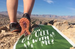 trail runner reached an overlook while choosing to opt outside