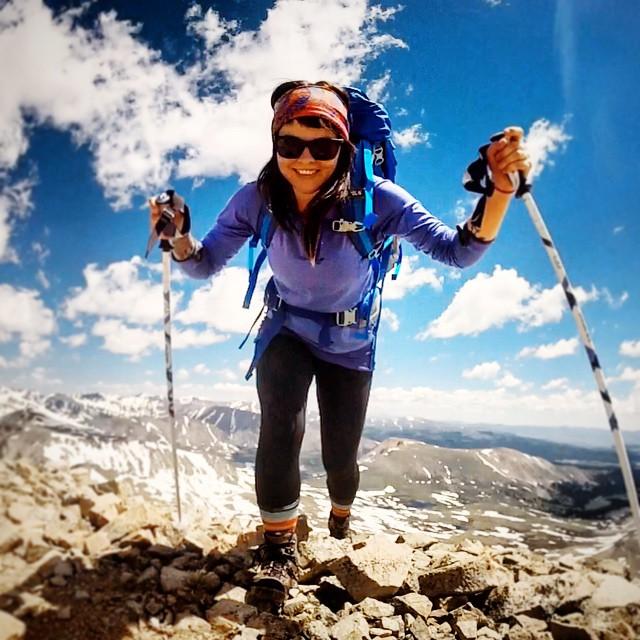 smiling backpacker