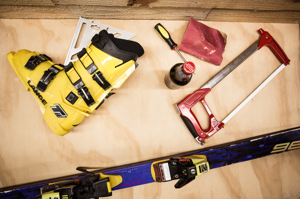 Mounted Ski Boot Bottle Opener