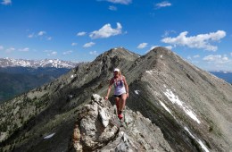 Clare Gallagher on mountain