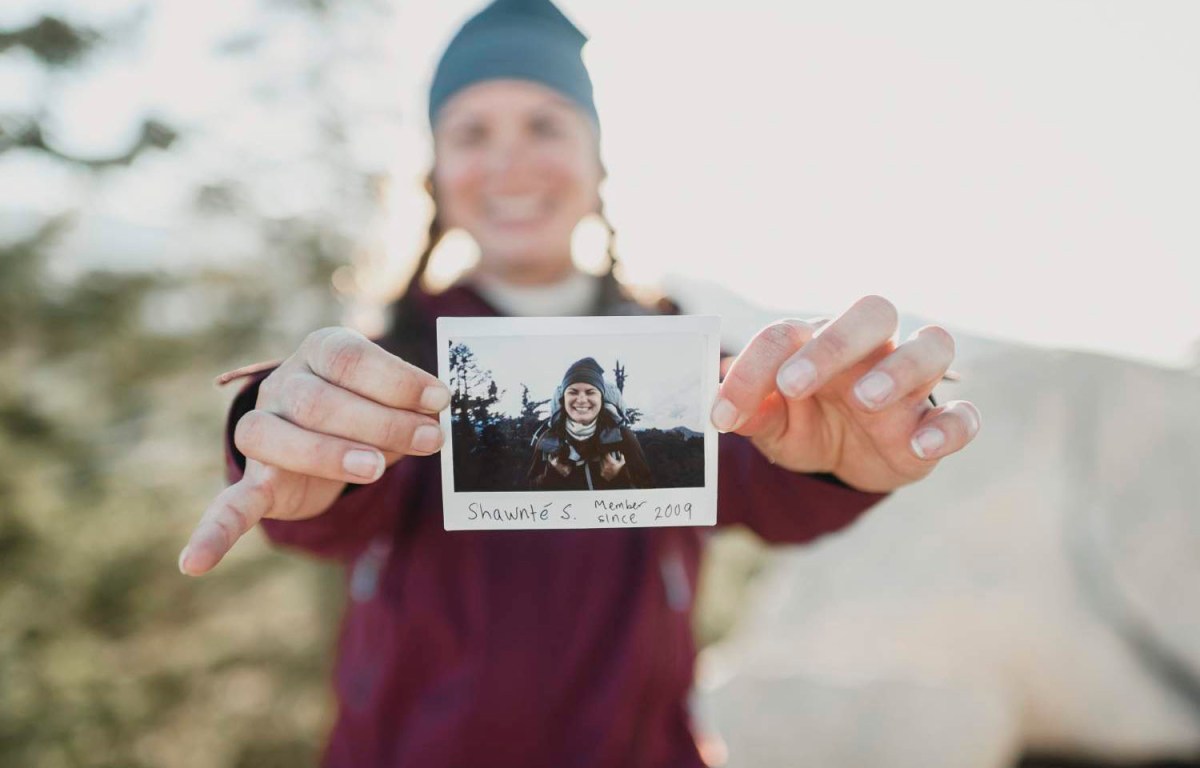 Shawnte with polaroid