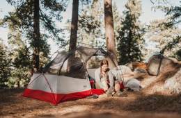 Backpacker in Quarter Dome