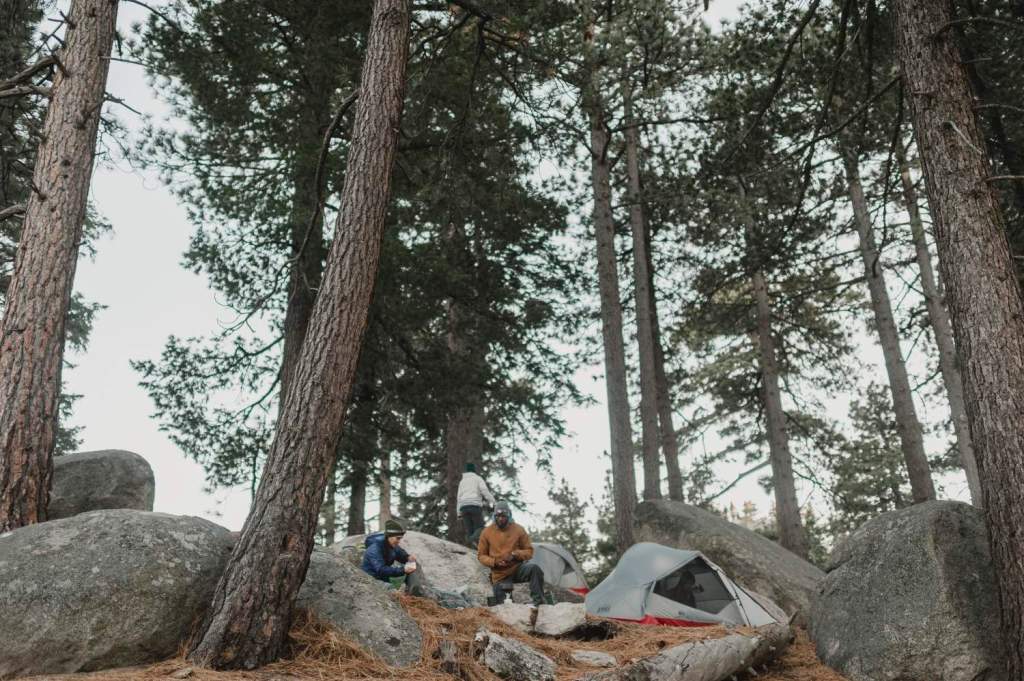 Backpackers in Quarter Dome