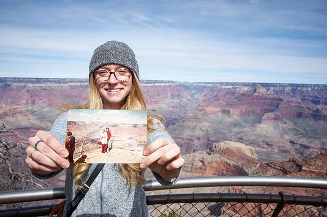 Hiker at the grandcanyon