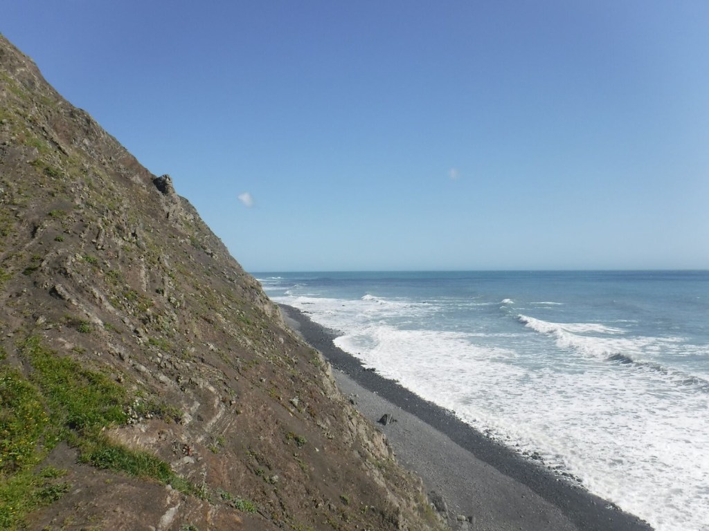 the rocky Lost Coast on the Pacific Ocean