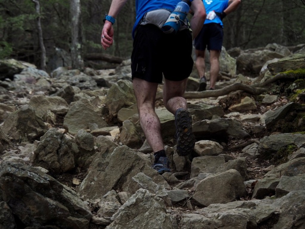 running up hill