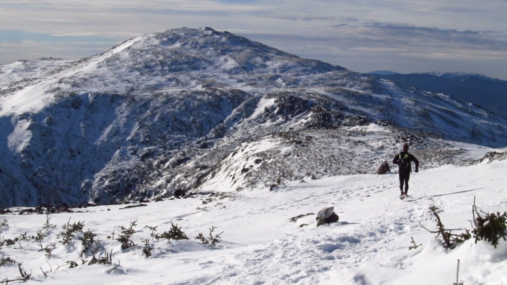 Tilton running down mountain