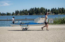 Trailer and kayak wheeling