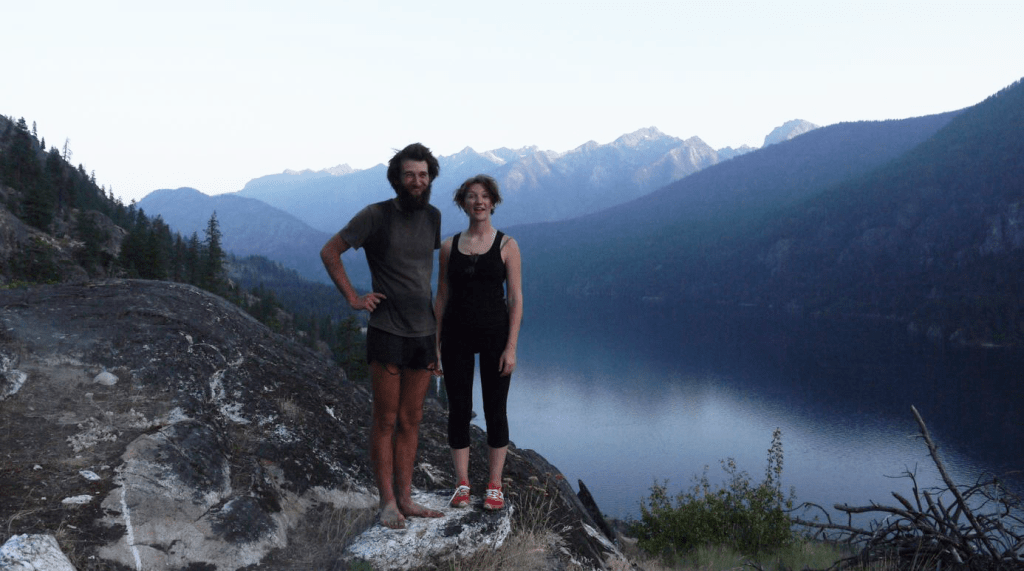 John and Izzie on trail