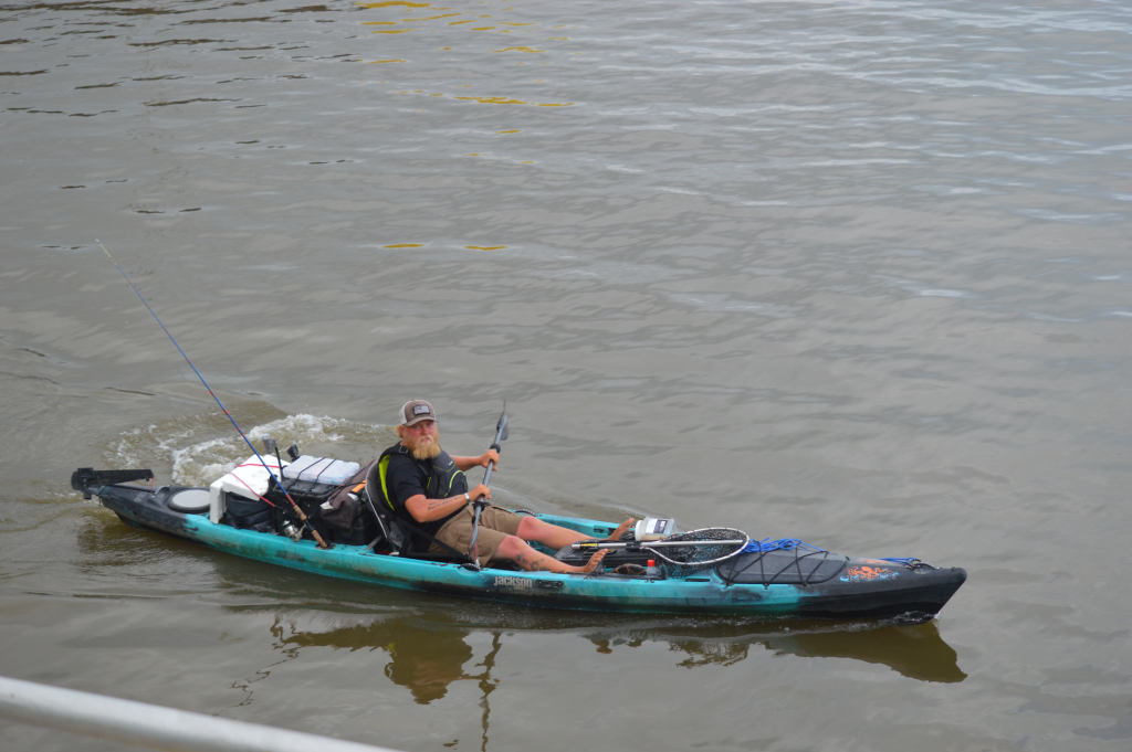 kayak on the Mississippi