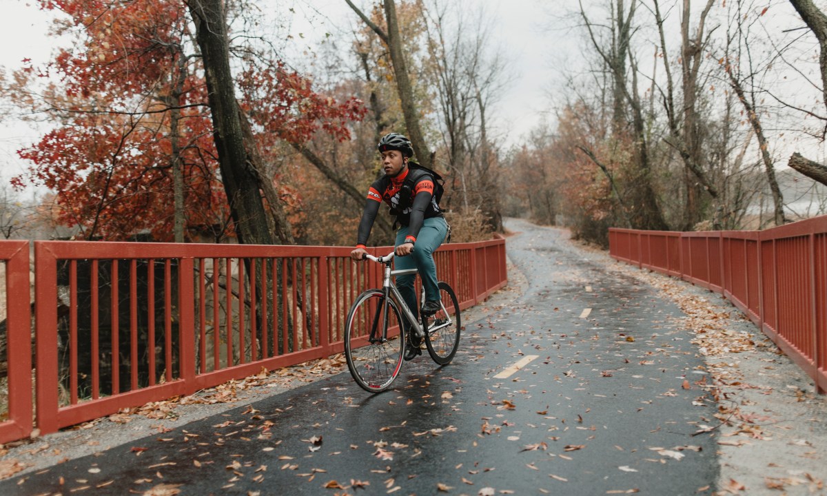 Dustin biking