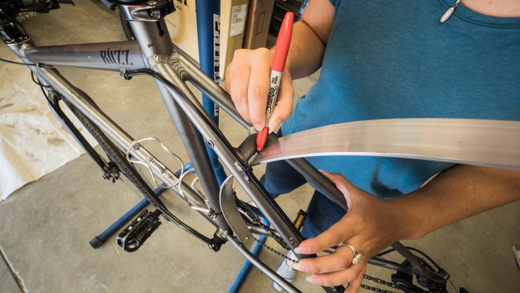 Drill Seat Stay Mounting Hole