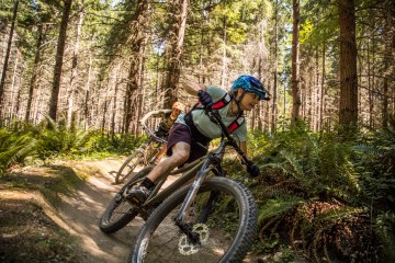 Mountain Biker on Trail