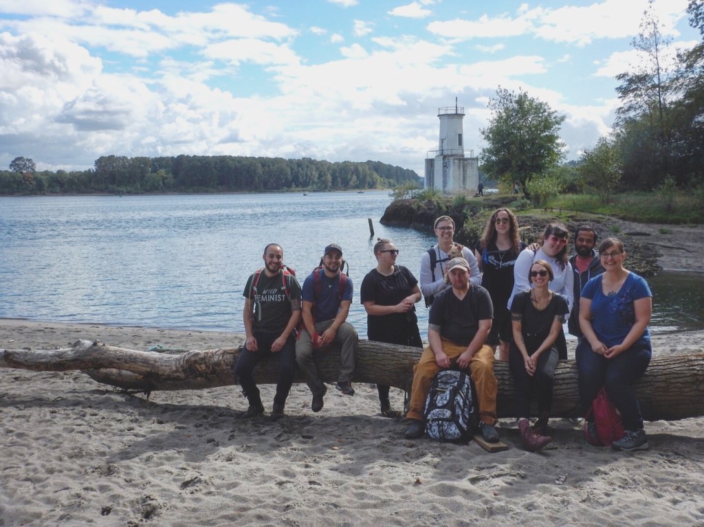 Unlikely Hikers group hike on Sauvie Island