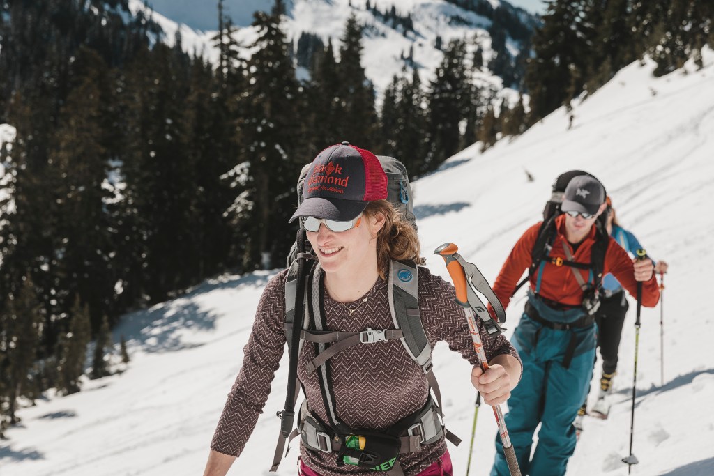 backcountry skiiers