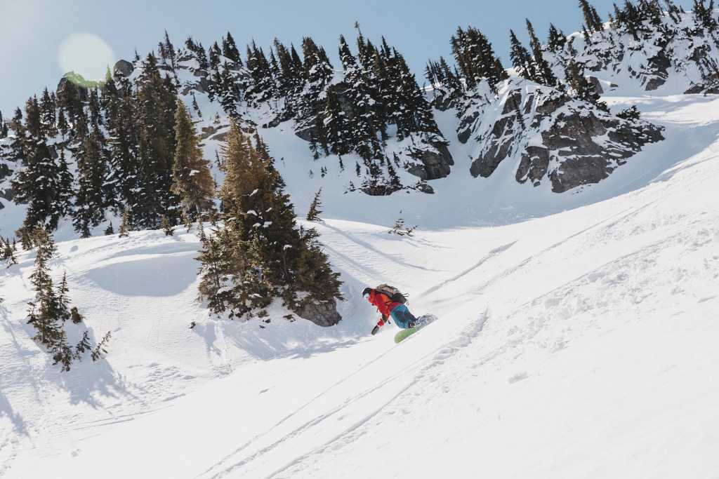 splitboarder in the backcountry
