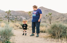 Melody and Ruby in Joshua Tree National Park