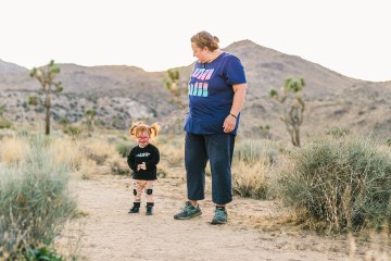 Melody and Ruby in Joshua Tree National Park