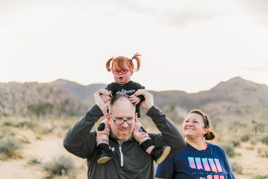 Forsyth family in Joshua Tree