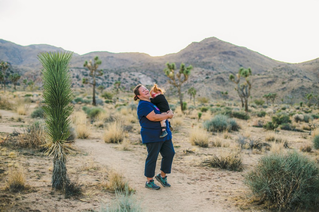 Melody and Ruby in Joshua Tree National Park