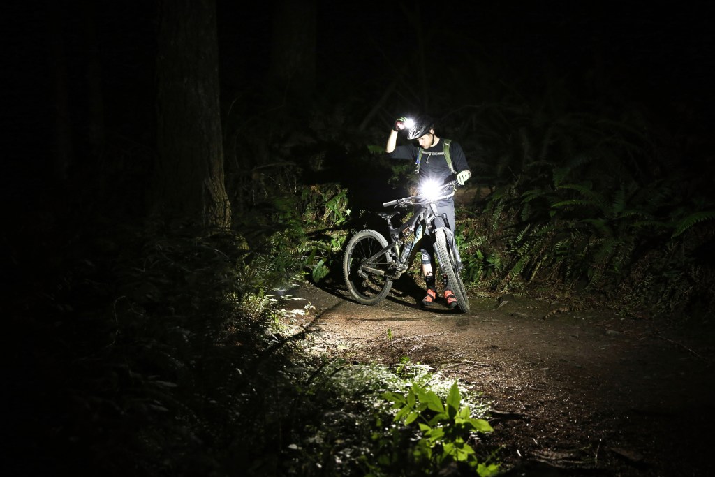 Two lights on bike