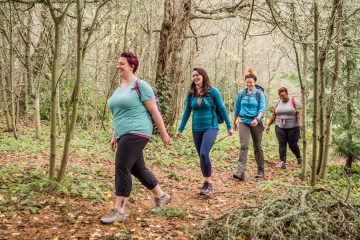hikers on a trail