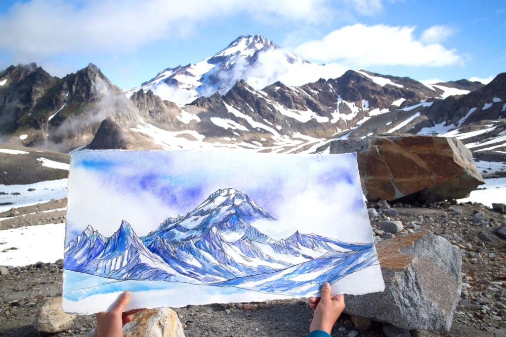 Glacier Peak Painting