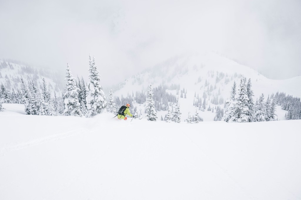 Downhill skiier