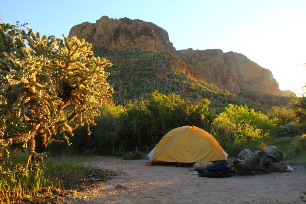 backcountry campsite
