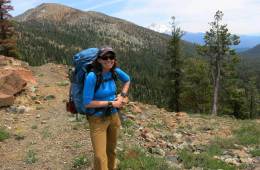 Woman on the Pacific Crest Trail