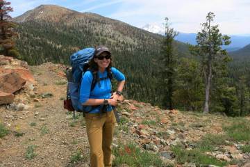 Woman on the Pacific Crest Trail