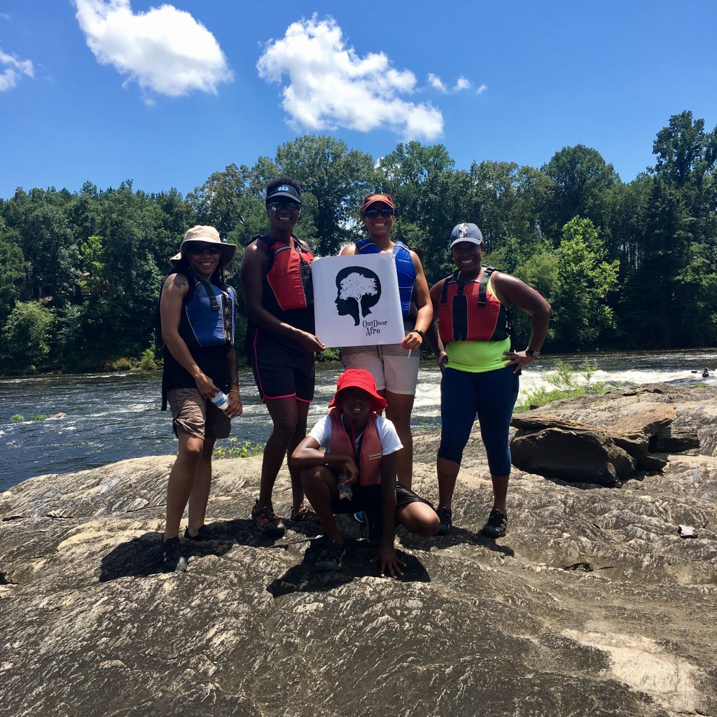 Outdoor Afro members on paddle trip