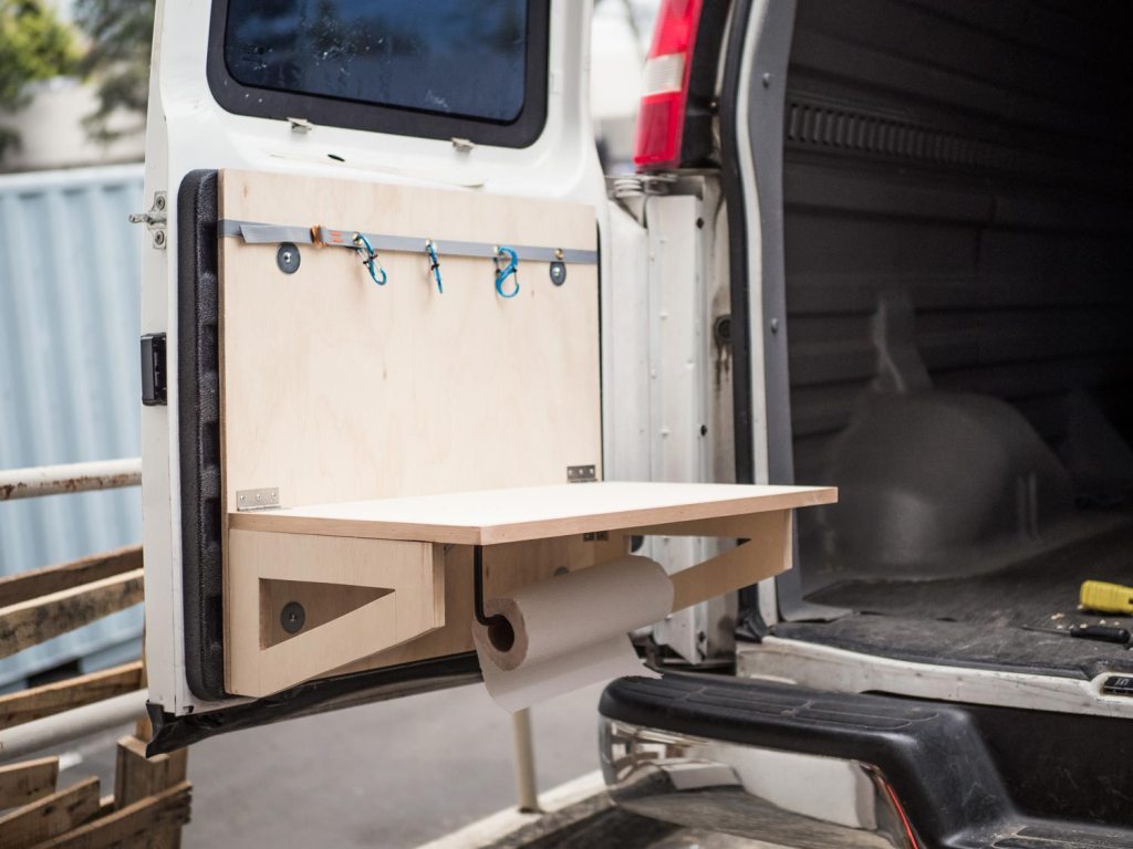 Van with empty kitchen