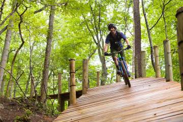 Mountain biker at Fire Mountain