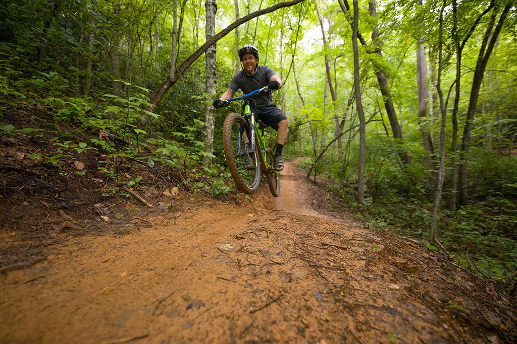 Mountain biker at Fire Mountain