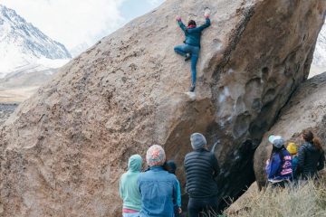 Climbers at the Women's Climbing Festival