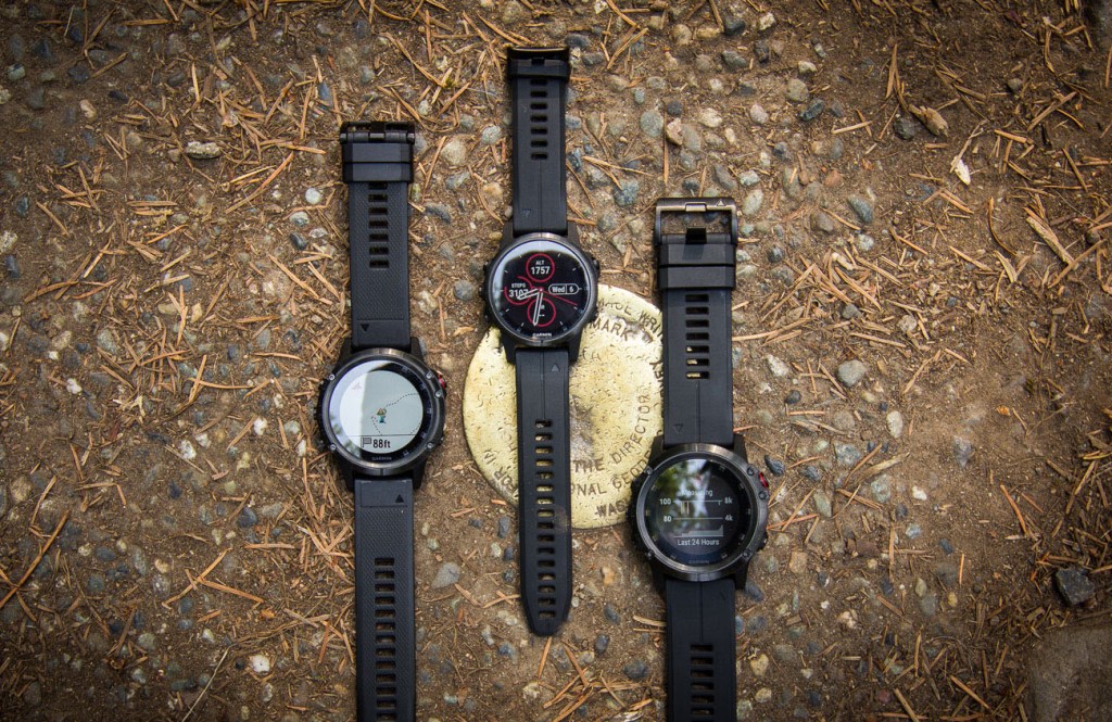 Size comparison of the new Garmin Fenix 5 Plus