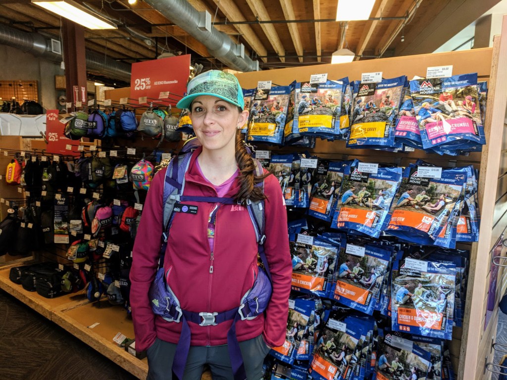 Outdoor School Instructor Diedre Tanenberg at the San Francisco store. (Photo Credit: Shelby Carpenter)