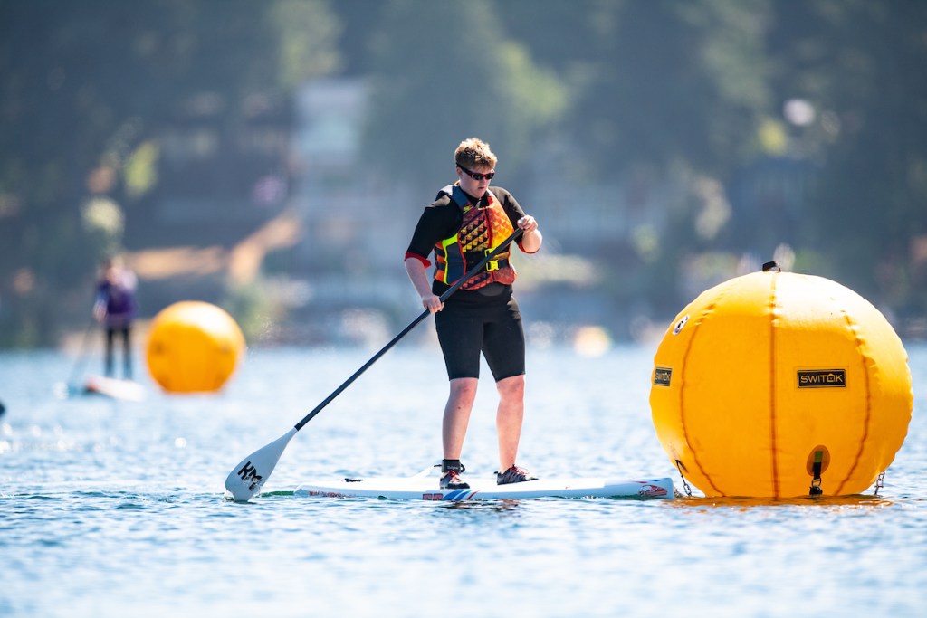 Mariah Gilbert in the SUP event 