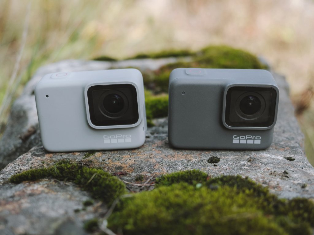GoPro HERO7 White and Silver Cameras